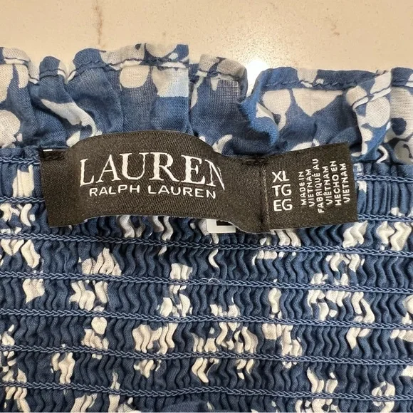 Lauren Ralph Lauren Floral Print Peplum Blouse - Picture 5 of 8